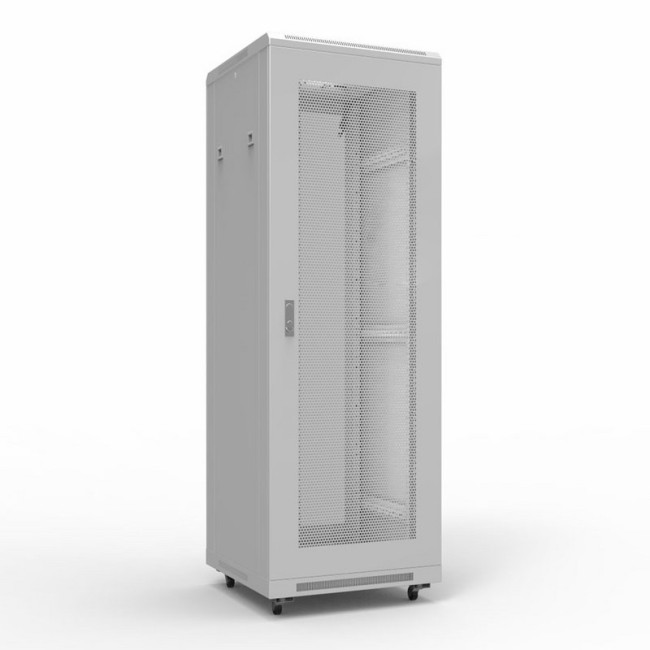 Шкаф напольный 19" серии Standart 42U 800х800мм, передняя и задняя дверь перфорация, RAL 7035 (состоит из 2 частей) REXANT