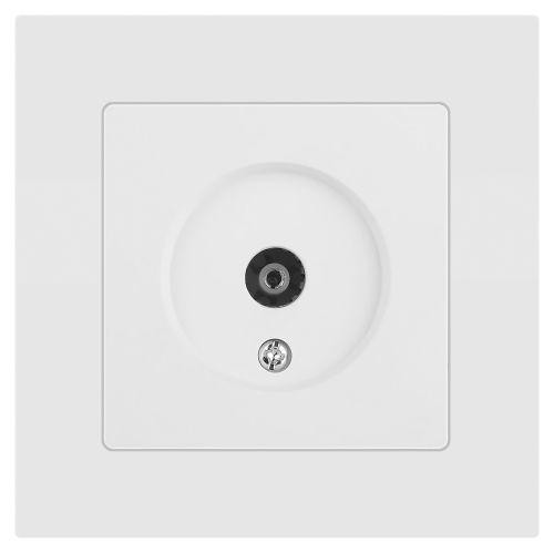 Розетка телевизионная одиночная TV СП Accent 6-301-01М IP20 бел. матов. Intro Б0063603 Розетка телевизионная одиночная TV СП Accent 6-301-01М IP20 бел. матов. Intro Б0063603