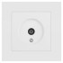 Розетка телевизионная одиночная TV СП Accent 6-301-01М IP20 бел. матов. Intro Б0063603 Розетка телевизионная одиночная TV СП Accent 6-301-01М IP20 бел. матов. Intro Б0063603
