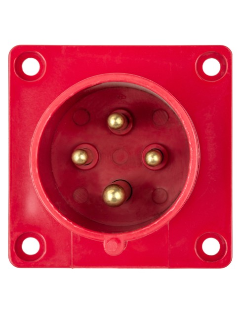 Вилка 614 скрытая 3Р+РЕ 16А 380В IP44 TDM Вилка 614 скрытая 3Р+РЕ 16А 380В IP44 TDM