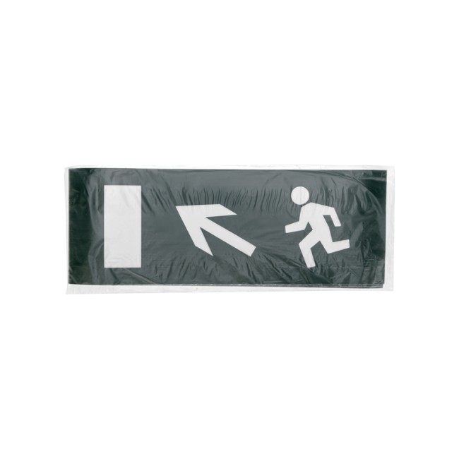 Наклейка для аварийного светильника  "Направление к эвакуационному выходу налево вверх" REXANT 
