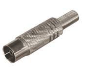 TV-разъем гнездо никелированный c пружиной REXANT TV-разъем гнездо никелированный c пружиной REXANT