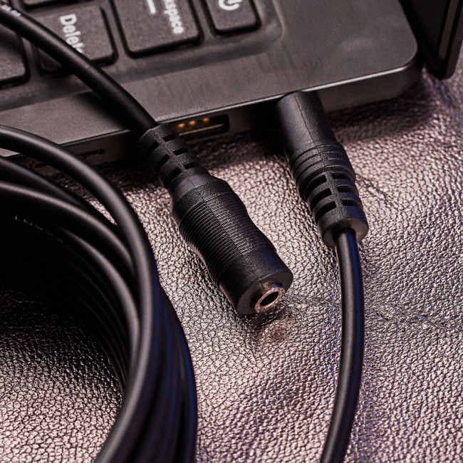 Шнур Стерео 3,5мм гнездо - Стерео 3,5мм штекер, 5м REXANT Шнур Стерео 3,5мм гнездо - Стерео 3,5мм штекер, 5м REXANT