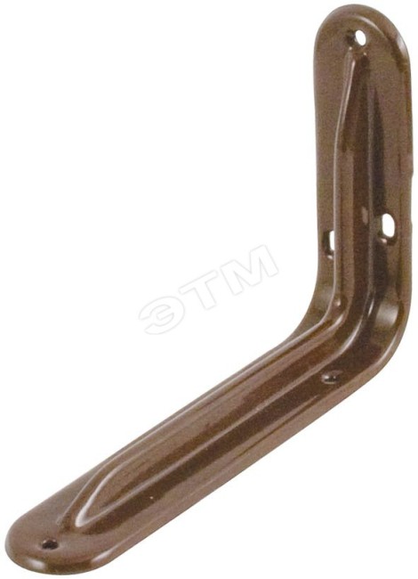 Уголок-кронштейн усиленный коричневый 160 х 250 мм (1,0 мм)