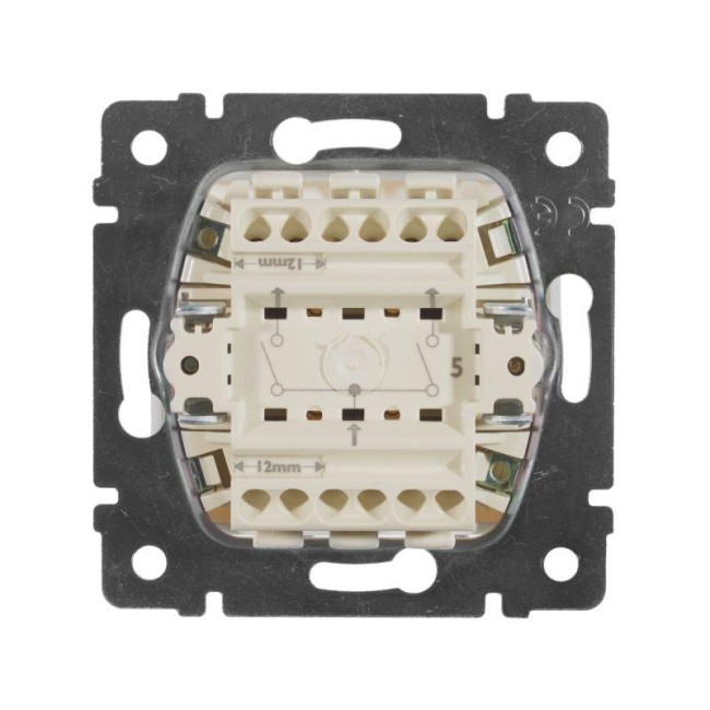 Выключатель 2-кл. СП Valena 10А IP31 250В механизм бел. IEK 774405