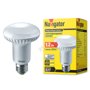 Лампа светодиодная LED зеркальная 12вт E27 R80 белый