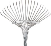 Грабли веерные регулируемые пластинчатые без черенка, 20 зубьев, 250-415 мм