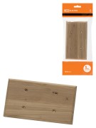 Накладка на бревно деревянная универсальная НБУ 1Пх2 280 мм, под покраску TDM Накладка на бревно деревянная универсальная НБУ 1Пх2 280 мм, под покраску TDM