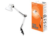 Светильник струбцина 220В, 40Вт, E27 белый глянец TDM Светильник струбцина 220В, 40Вт, E27 белый глянец TDM