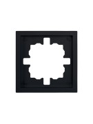 Рамка 1-мест. горизонт. ZIMA черн. бархат LEZARD 704-4200-146 Рамка 1-мест. горизонт. ZIMA черн. бархат LEZARD 704-4200-146