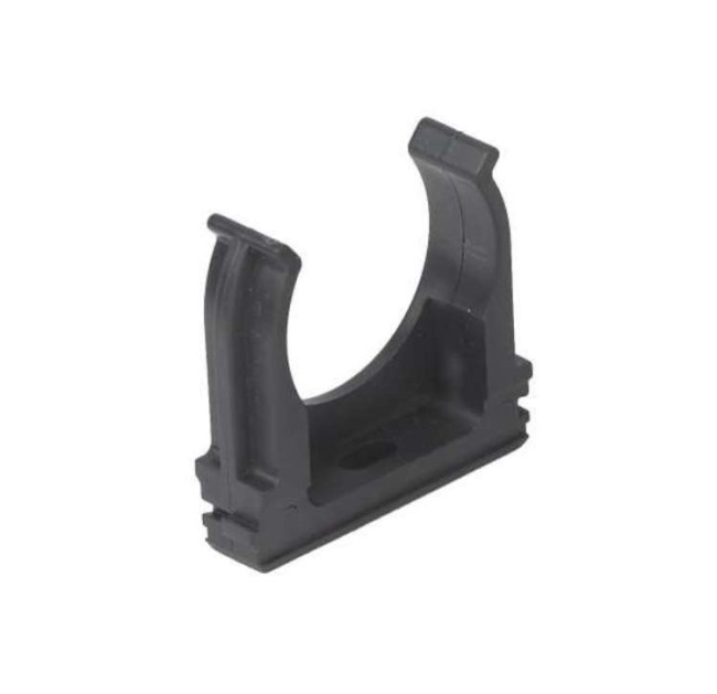 Держатель для труб (клипса) d20мм пластик черн. Ruvinil К01120Ч Держатель для труб (клипса) d20мм пластик черн. Ruvinil К01120Ч