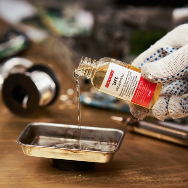 Флюс для пайки, ТАГС, 30мл, флакон REXANT Флюс для пайки, ТАГС, 30мл, флакон REXANT