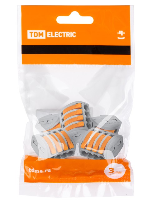 Соединительная клемма СК-414 (2,5мм2) (5 шт/упак) TDM Соединительная клемма СК-414 (2,5мм2) (5 шт/упак) TDM