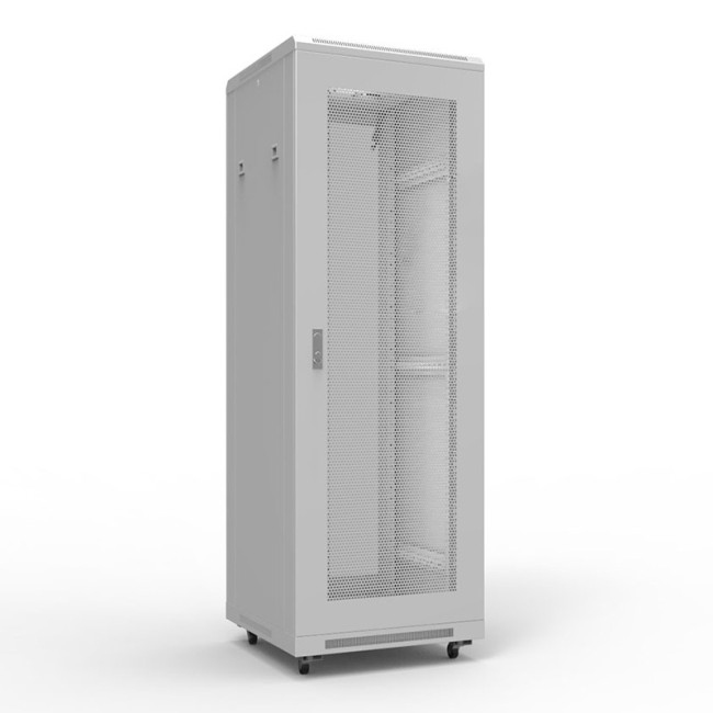 Шкаф напольный 19" серии Standart 42U 800х1000мм, передняя и задняя дверь перфорация, RAL 7035 (состоит из 2 частей) REXANT