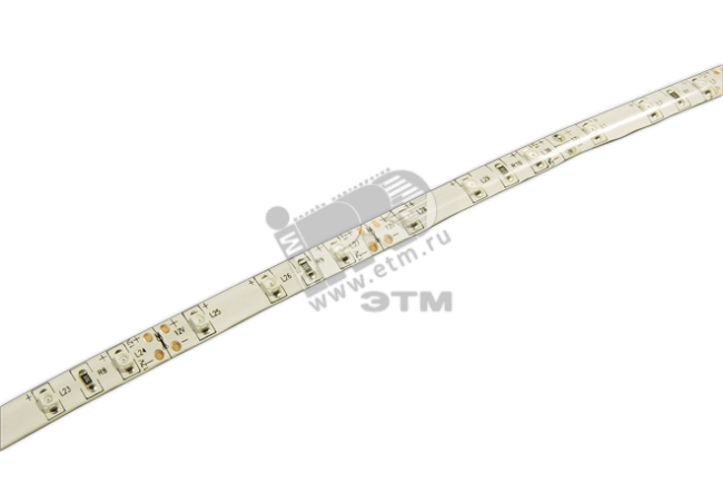 Лента светодиодная LEDx60/м 1м 6Вт/м 12Втеплый белый IP65 (5м)