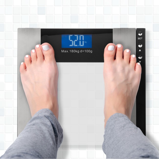 Весы напольные электронные до 180 кг с диагностикой, стекло SMART Life REXANT