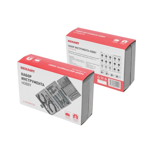 Набор инструментов HOBBY 26 предметов REXANT Набор инструментов HOBBY 26 предметов REXANT