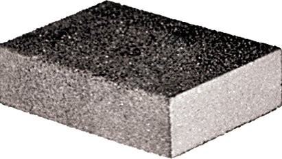 Губка шлифовальная алюминий-оксидная, 100х70х25 мм, средняя жесткость Р 80/ Р 120