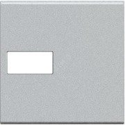 LivingLight Клавиша Axial с 1 отверстием для вставки символа 2 модуля алюминий LivingLight Клавиша Axial с 1 отверстием для вставки символа 2 модуля алюминий