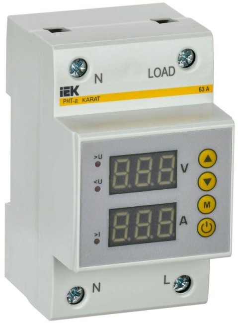 Реле напряжения и тока РНТ-д 1ф 54мм 63А KARAT IEK IVC31-1-63