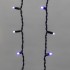 Гирлянда светодиодная Бахрома (Айсикл), 4,0х0,6м, 128 LED СИНИЙ, черный КАУЧУК 2,3мм, IP67, эффект мерцания, 230В NEON-NIGHT (нужен шнур питания 315-000)