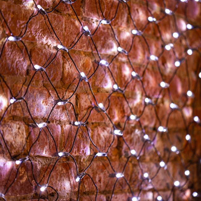 Гирлянда Сеть 2х1,5м, черный ПВХ, 288 LED Белые (шнур питания в комплекте)