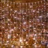 Гирлянда Светодиодный Дождь 2х1,5м, 300 LED БЕЛЫЙ, белый ПВХ, IP65, эффект мерцания, 230В соединяется NEON-NIGHT (нужен шнур питания 303-500-1)