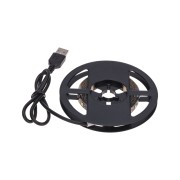 Лента светодиодная 5В, SMD2835, 4,8Вт/м, 60 LED/м, 2700K, 8мм, 2м, с USB коннектором, черная, IP20 LAMPER Лента светодиодная 5В, SMD2835, 4,8Вт/м, 60 LED/м, 2700K, 8мм, 2м, с USB коннектором, черная, IP20 LAMPER