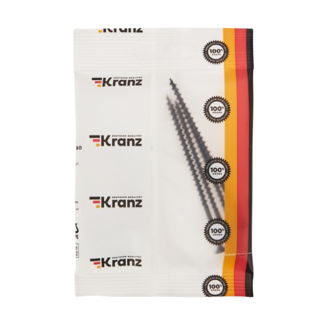 Саморез гипсокартон-дерево KRANZ 4.2х90, пакет (4шт.)