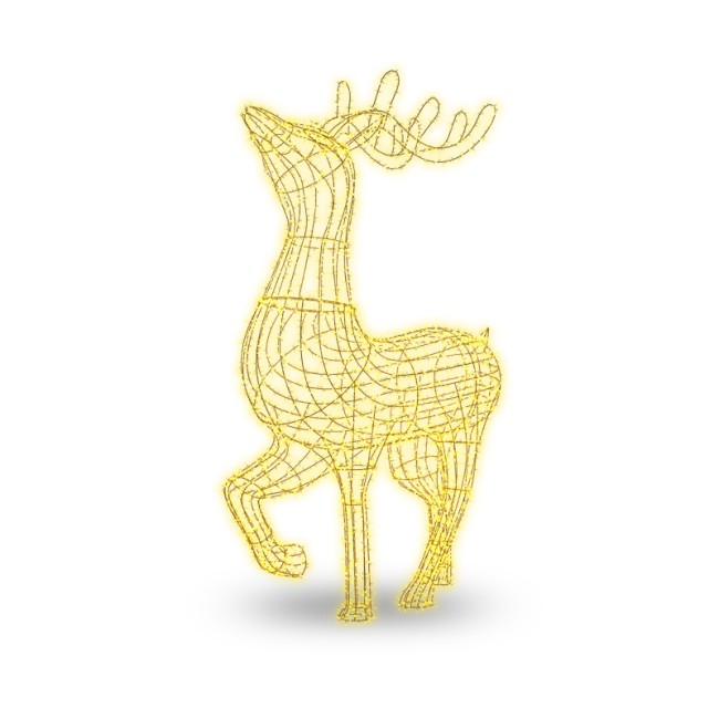 Фигура объемная Северный олень 300х200 см, 3000 LED, IP65, цвет свечения теплый белый NEON-NIGHT Фигура объемная Северный олень 300х200 см, 3000 LED, IP65, цвет свечения теплый белый NEON-NIGHT