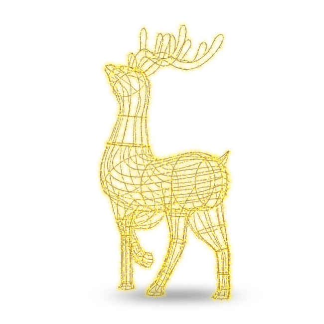 Фигура объемная Северный олень 300х200 см, 3000 LED, IP65, цвет свечения теплый белый NEON-NIGHT Фигура объемная Северный олень 300х200 см, 3000 LED, IP65, цвет свечения теплый белый NEON-NIGHT