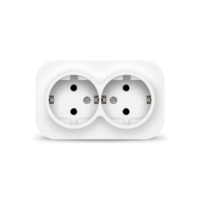 Розетка 2-м ОП 16А IP20 с заземл. бел. IONICH 1419 Розетка 2-м ОП 16А IP20 с заземл. бел. IONICH 1419