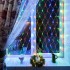 Гирлянда Сеть 1,5х1,5 м, прозрачный ПВХ, 96 LED мультиколор