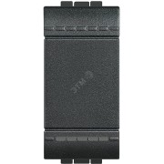 LivingLight Кнопка с винтовыми клеммами 1 модуль антрацит LivingLight Кнопка с винтовыми клеммами 1 модуль антрацит