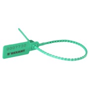 Пломба пластиковая номерная 255мм зеленая REXANT Пломба пластиковая номерная 255мм зеленая REXANT