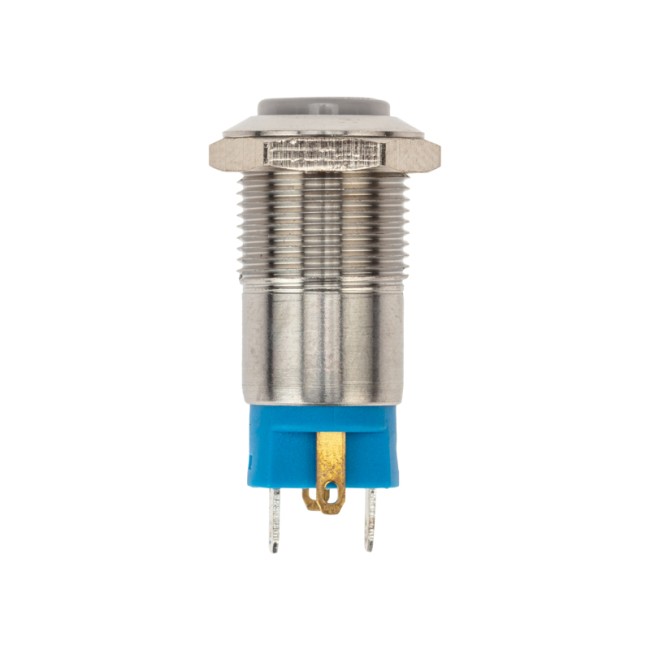 Кнопка антивандальная Ø12 36В(LED) Б/Фикс (4с) OFF-(ON) синяя (A-12-C2) REXANT