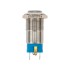 Кнопка антивандальная Ø12 36В(LED) Б/Фикс (4с) OFF-(ON) синяя (A-12-C2) REXANT
