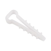 Дюбель-хомут нейлоновый 5-10мм, прямоугольный, белый (100 шт/уп) REXANT 