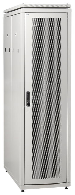 Шкаф сетевой 19дюйм LINEA N 47U 600х1000 мм перф передняя дверь серый