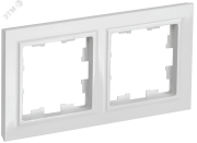 BRITE Рамка 2 поста РУ-2-БрБ белый