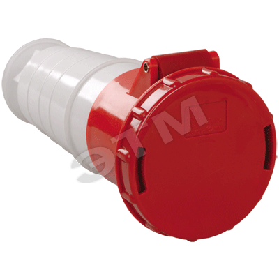 Розетка 235 переносная с заземлением 3Р+РЕ+N 63А 380В IP54 Розетка 235 переносная с заземлением 3Р+РЕ+N 63А 380В IP54