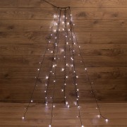 Елочная гирлянда с кольцом, 7 нитей по 1,8 метра, цвет диодов белый, не соединяется Елочная гирлянда с кольцом, 7 нитей по 1,8 метра, цвет диодов белый, не соединяется