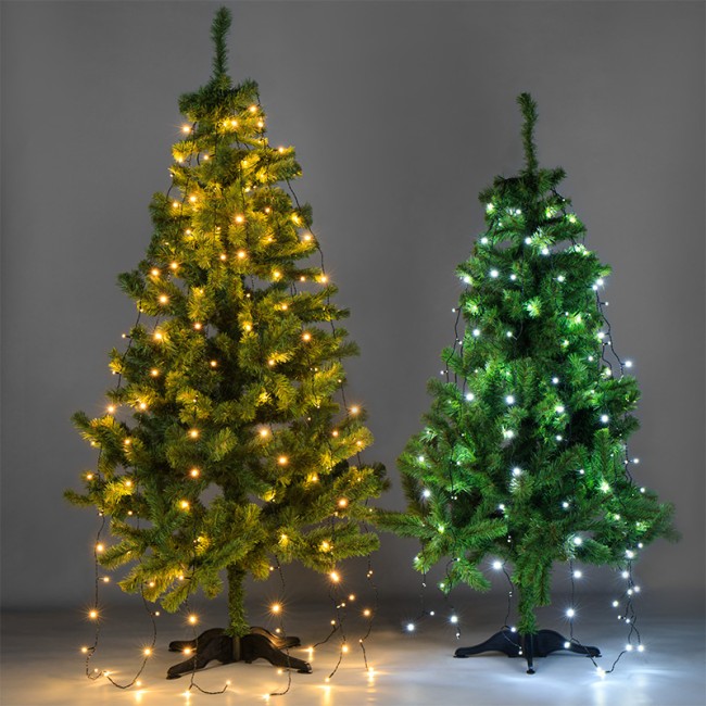 Елочная гирлянда с кольцом, 7 нитей по 1,8 метра, цвет диодов белый, не соединяется Елочная гирлянда с кольцом, 7 нитей по 1,8 метра, цвет диодов белый, не соединяется