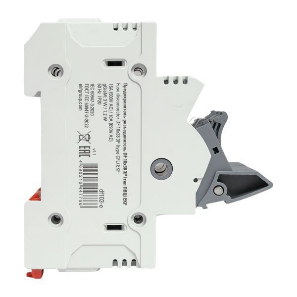 Предохранитель-разъединитель DF 10х38 3п (тип ПВЦ) EKF df103-e Предохранитель-разъединитель DF 10х38 3п (тип ПВЦ) EKF df103-e