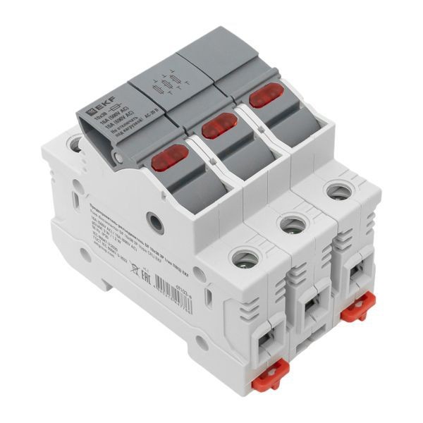 Предохранитель-разъединитель DF 10х38 3п (тип ПВЦ) EKF df103-e Предохранитель-разъединитель DF 10х38 3п (тип ПВЦ) EKF df103-e