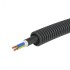 Труба ПНД гибкая гофрированная д.20мм с кабелем ГОСТ+ ВВГнгLS 3х2.5(100м) черная