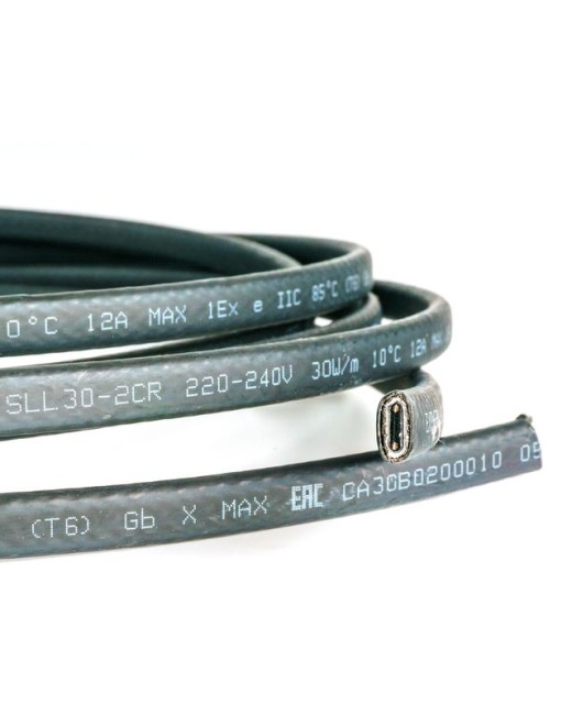 Кабель нагревательный саморег. строительного применения (трубы) 20Вт/м 16AWG термопласт Extherm SXLL20-2CR