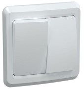 Выключатель 2-кл. СП Вега 10А IP20 ВС10-2-0-ВБ бел. GENERICA EVV20-K01-10-DM