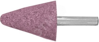 Шарошка абразивная (по металлу), хвостовик 6 мм, конус с закруглением 25 х 35 мм