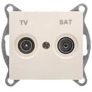GUSI Bravo механизм розетки TV+ SAT, оконечной, скрытая  установка. Цвет бежевый.